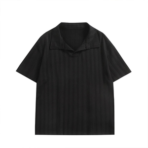 白色麦穗纹肌理感polo衫男款夏季高级感冰丝短袖T3687-特价P25图片