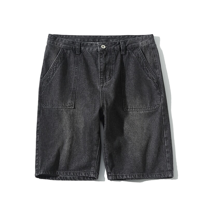 2021夏季新日系大码男沙发墙撞色多口袋休闲牛仔裤短裤ND8123-P40,男装牛仔裤,电商A001
