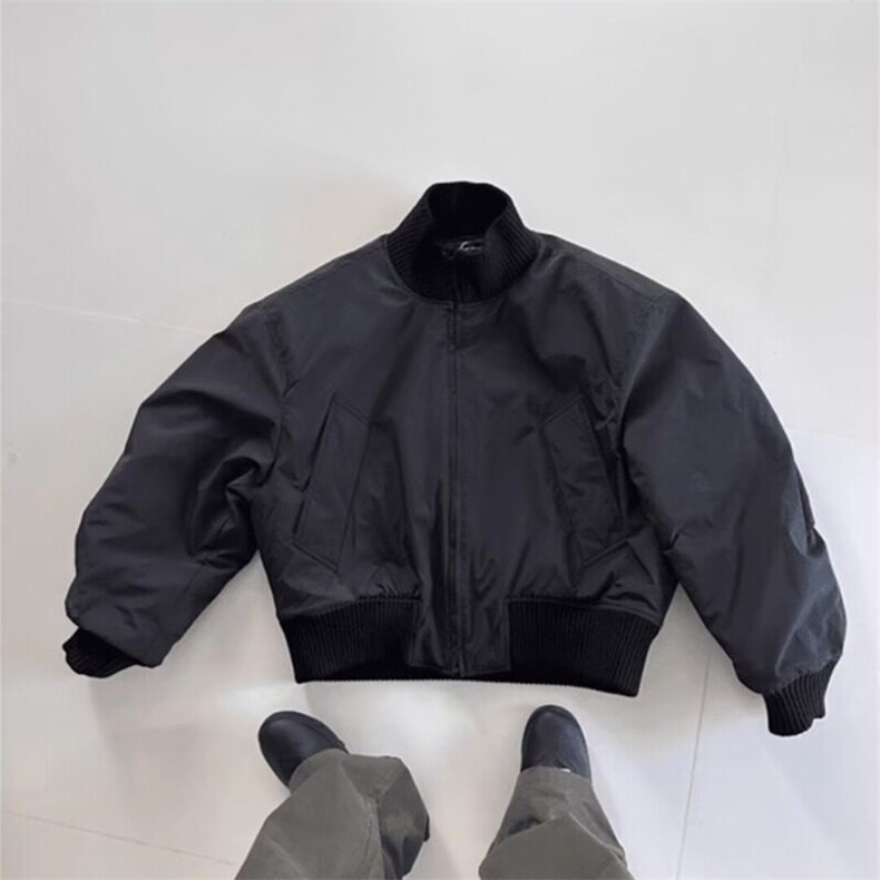立领棉服男韩版潮流高街痞帅休闲百搭面包服廓形飞行员高级感外套,男装夹克,星座506A