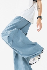8XL-M日系户外防泼登山裤男直筒束脚休闲裤夏徒步工装裤K9158P68，男装工装外套，电商D206-1