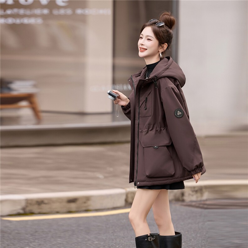 2025年流行时尚简约派克服冬季，女装棉衣/棉服，涵亦佰惠