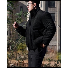 XZ1006A-TTH1206-P110-赤兔马年限定美式宽肩麂皮拼接立领棉服，男装棉衣，星座1005-1