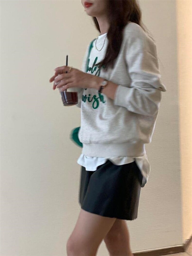 款号：BD230040 名称：牙刷绣卫衣，女装卫衣/绒衫，BD