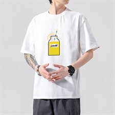 2021夏季新无影墙日系大码男已注册卡通印花短袖T恤T1076-P25，男装T恤，电商A001
