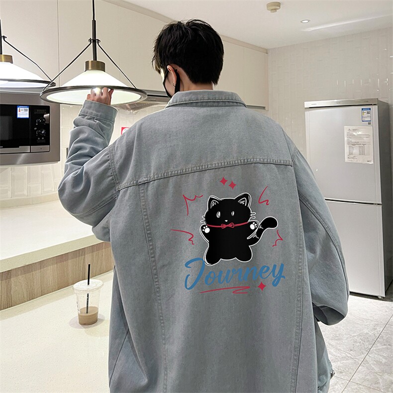 牛仔夹克男大码牛仔外套男茄克 NJ77412-P60图片