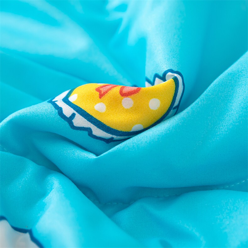 新款水洗棉儿童卡通印花夏被，被套/被芯，一起卖家纺