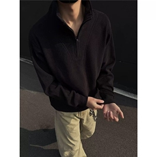 【004】灯芯绒拉链立领卫衣男士长袖宽松休闲外套A079-W819-P37，女装短外套，电商A079