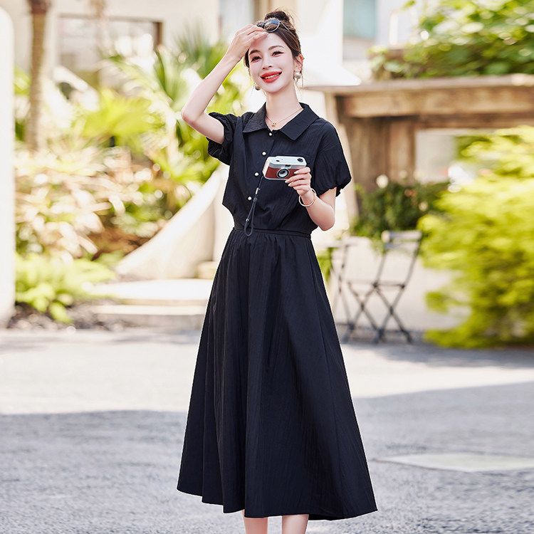时尚小个子工装套装女2024夏季新款休闲气质减龄遮跨腰裙两件套潮,女装套装/套裙,采品优优