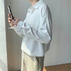 男春季衬衫港风日系长袖衬衫C23P26，男装衬衫，星座1116-2