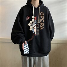 纯棉连帽卫衣男大码运动帽衫宽松薄WY2161-P35加绒款-P40，男装卫衣，电商A040