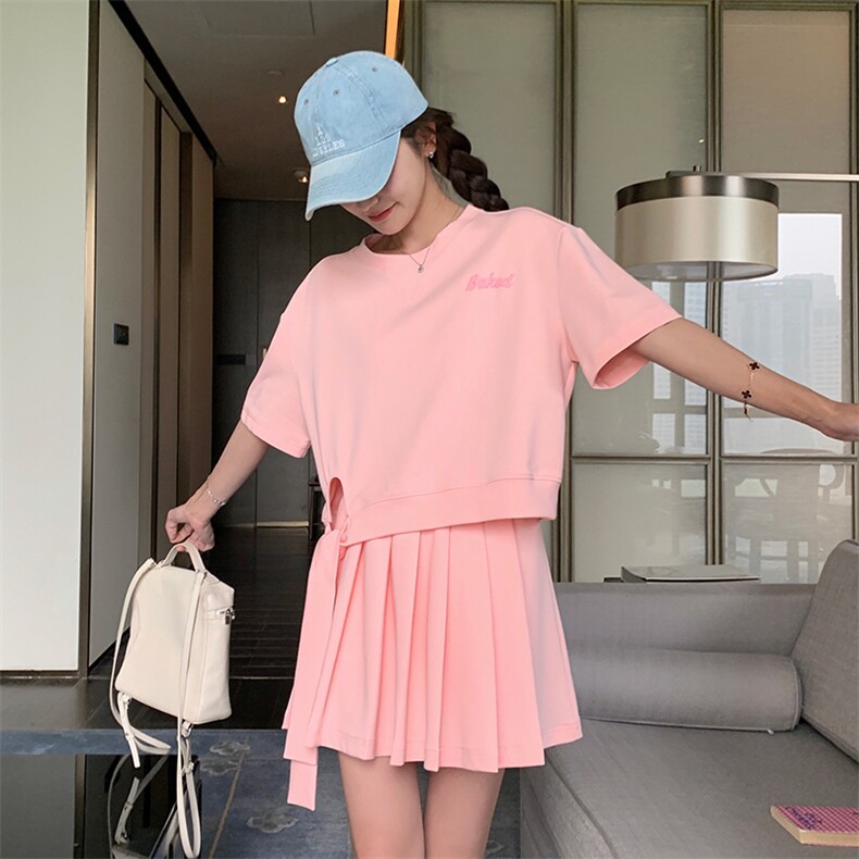 【新款已出货】夏季小个子粉色卫衣套装女2C052-T77-P125-K178,女装套装/套裙,2C052