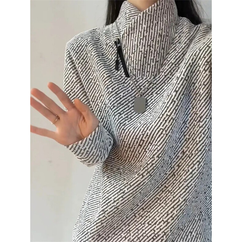 WY860-P30加绒35原版现货有量来谈！条纹交叉V领卫衣男款秋,男装卫衣,星座215-1