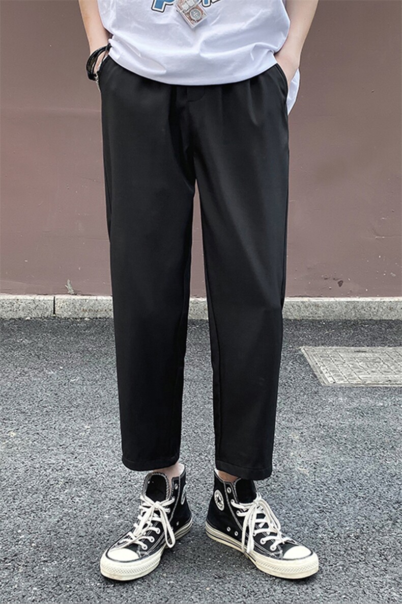 加绒2021运动休闲直筒潮流百搭九分裤1216-P20加绒批25,男装休闲裤,星座718-1