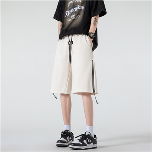 抖音品质夏季潮流拉链设计宽松休闲五分裤B315-K24060-p45控68图片