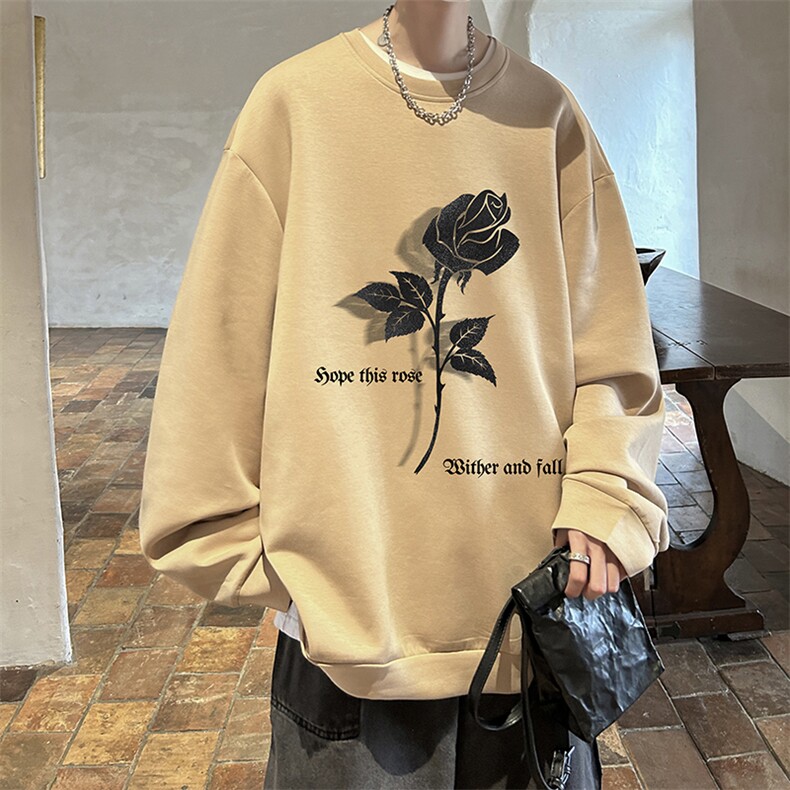 控38简约帅气百搭长袖t恤男大码卫衣T4279-P25加绒款-P35,男装卫衣,电商A040