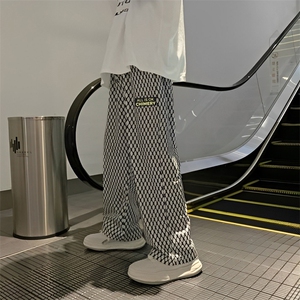 2024春季美式高街港风男高级垂坠感宽松直筒休闲裤K2001P38控58图片