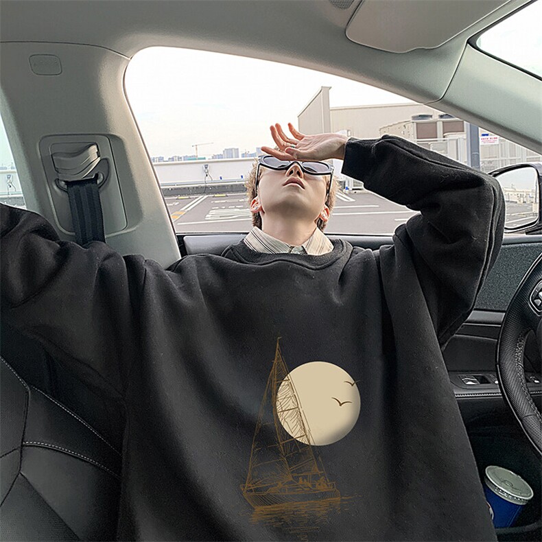 圆领卫衣男超大码胖子肥佬大号长袖t恤S6409-P28,男装卫衣,电商A040