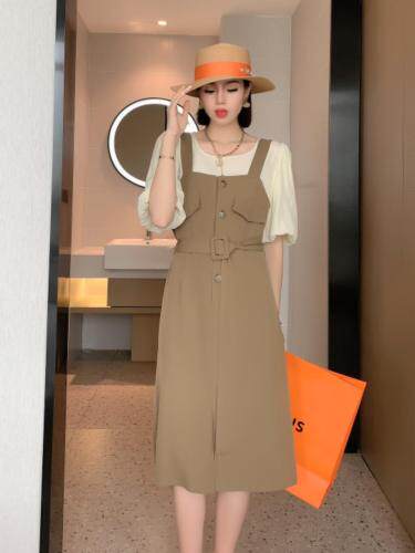 两件套连衣裙，女装连衣裙，觅 愉