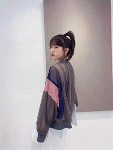 二面穿网纱防晒图片