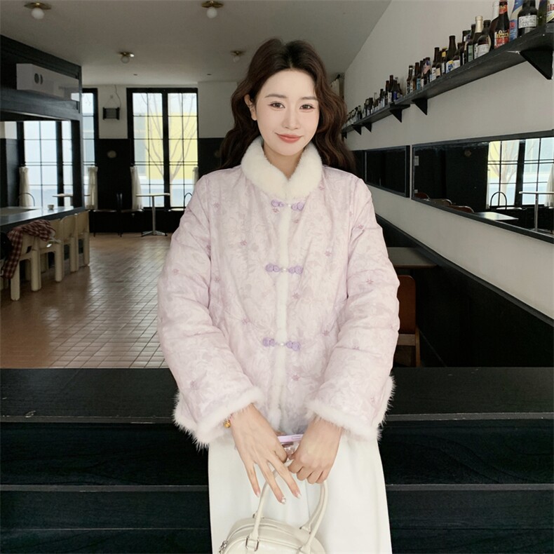网纱风真毛边羽绒50绒2D0132661P295K439,女装羽绒服,2D013