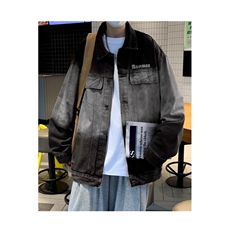 美式vibe复古渐变牛仔夹克男春秋季潮牌高街痞帅T03-P60，男装夹克，星座1109-3