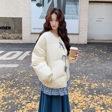 【】撞色花边配半裙羽绒服套装1281-P330-K498，女装套装/套裙，2C305