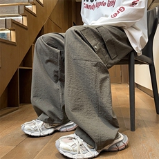 主推秋冬新款工装男阔腿休闲长裤X416b-1-KL909-特P38控68，男装工装外套，星座416B-1