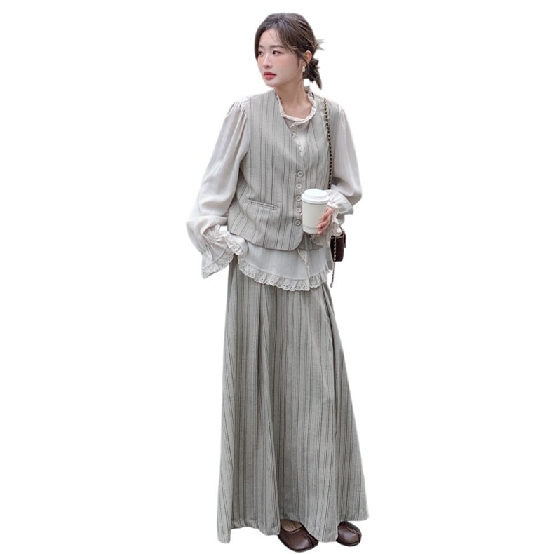 2026年春季新款休闲连衣裙3件套套装,女装连衣裙,鑫鑫美