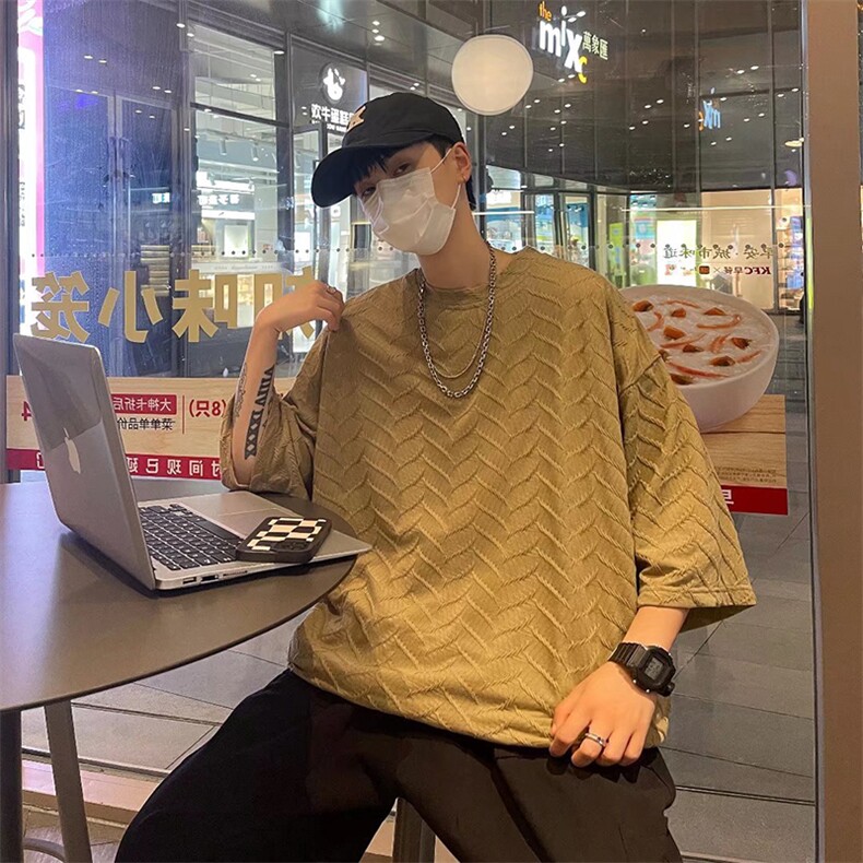 短袖t恤男夏季新款潮牌ins宽松半袖体恤男装夏装上衣服T0833-P28,男装T恤,星座308B-1