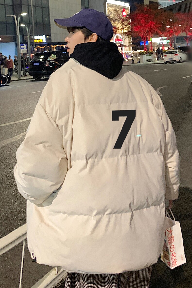 港风秋冬新款保暖立领宽松棉服外套男MY62051P95控118,男装棉衣,电商A268A