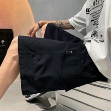 潮男帅气口袋工装裤短裤潮流大码休闲五分裤薄款男裤夏季DK42-p33，男装休闲裤，星座1008-1