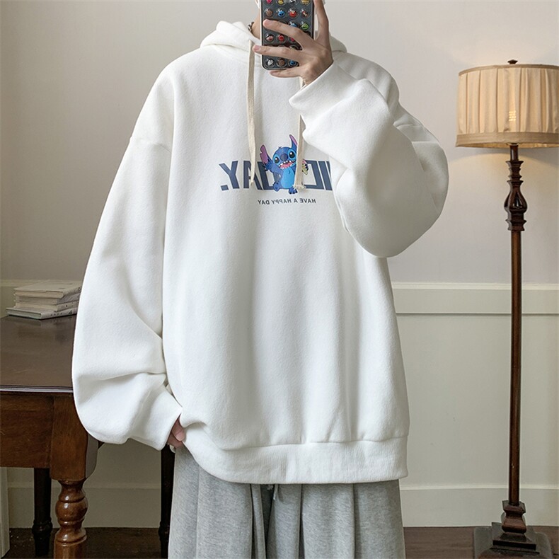 连帽卫衣男大码运动服帽衫外套WY2173-P35 加绒款-P40图片