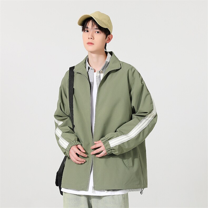 夹克秋季立领休闲美式潮流工装运动情侣宽松防风外套230-P40，男装夹克，星座1403A