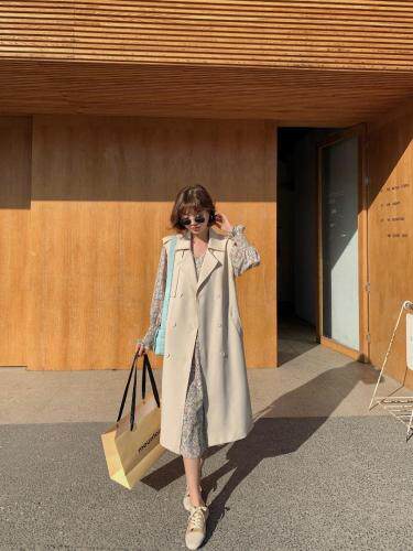 长款风衣马甲！，女装风衣，火引冰薪