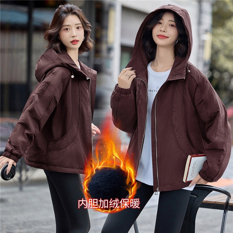 2025年冬季休闲连帽派克服,女装派克服,文熹诺