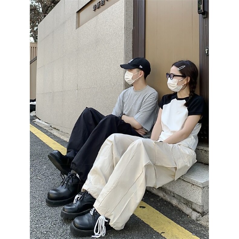 B221美式ins街头hiphop宽松工装休闲裤子LK23122-P65控88，男装休闲裤，电商B221