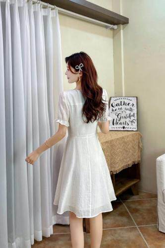 天丝提花简约大气连衣裙系列款产品，女装连衣裙，天使公主