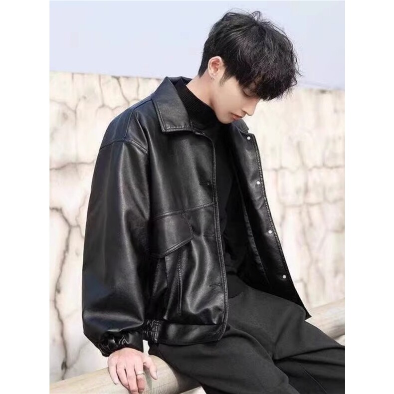 夹棉帅气软皮衣男机车外套飞行员皮夹克1001-1-YJ0190-P80,男装夹克,星座1001-1