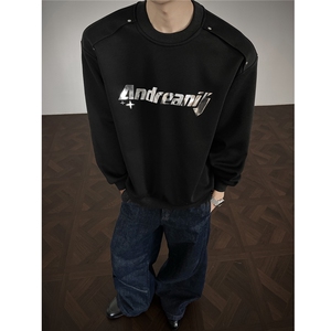 HW2530-特P45控78面布54.2棉45.8聚酯polo领情侣卫衣宽松外套男图片