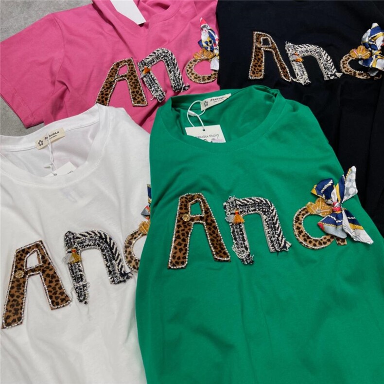 2022/夏装/短袖T恤NEW，女装T恤，潘朵拉