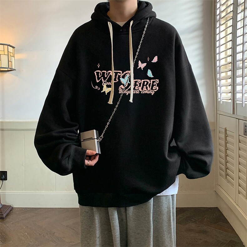 连帽卫衣男大码胖子帽衫大号运动服WY2443-P35,男装卫衣,电商A040