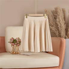 百褶裙半身裙女秋冬2025新款羊毛裙短裙高腰A字裙半裙裙子伞裙子，女装半身裙，西欧羊绒