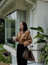 欧货短款风衣，女装风衣，浪漫E点