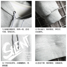 WY2343-P35加绒款-P40纯棉连帽卫衣男大码运动帽衫宽松薄网格，男装卫衣，电商A040A