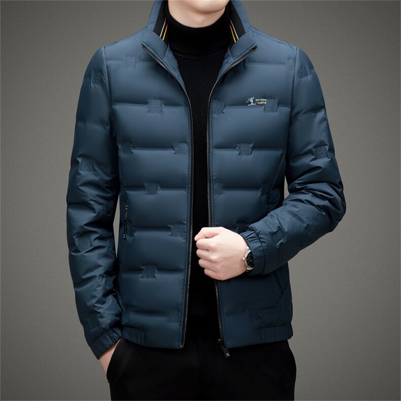 BAMJ-8980钱塘2020-2中年男士冬季厚款商务休闲翻领羽绒服P195,男装羽绒服,钱塘207-2