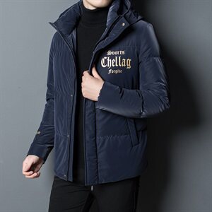 X9693钱塘2020-1冬季男士羽绒服连帽高端90白鸭绒P260图片
