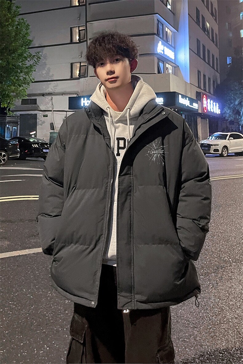 外景冬季重磅小众加厚面包服男宽松保暖棉衣立领外套MF00433/P90,男装棉衣,电商B316