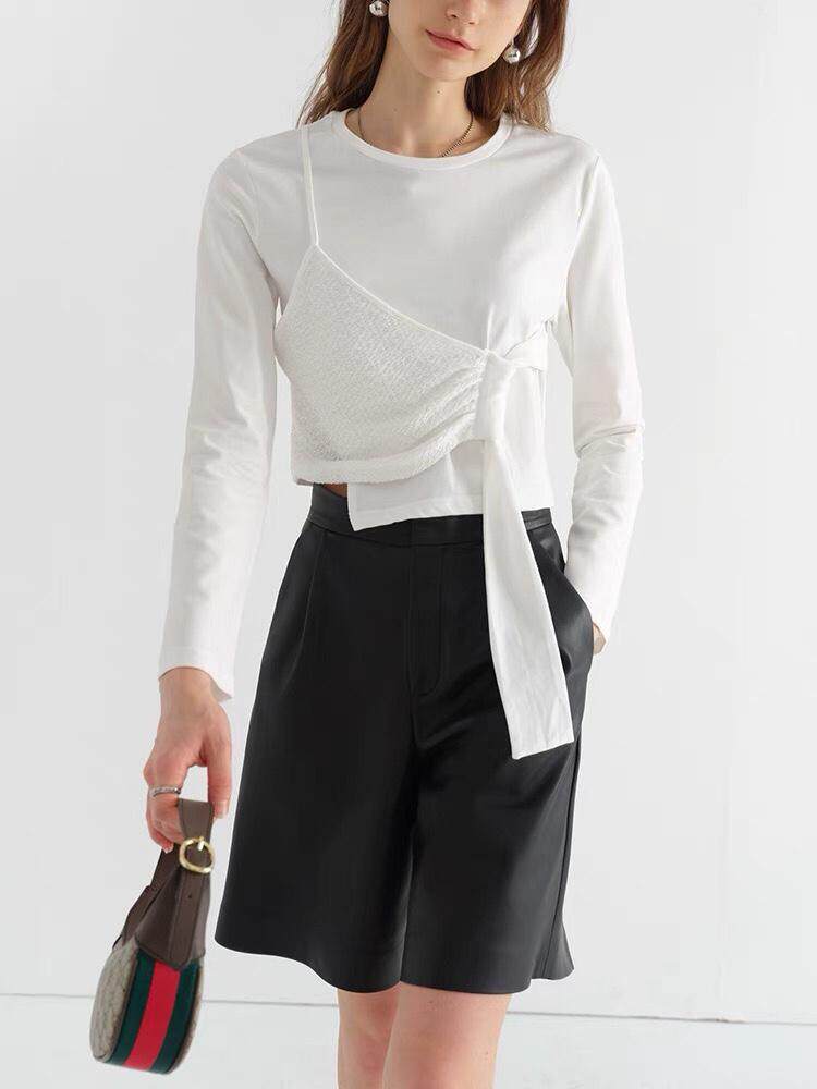 不规则拼接针织t，其它，IC(4F)