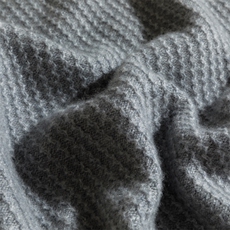 秋冬季新款舒适时尚百搭男士移针水波纹加厚圆领羊绒衫男装，男装羊绒套衫，麦纱纱羊绒