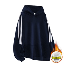 480G重磅加绒硬挺boxy男女秋冬美式高街结构三条杠织带卫衣厚外套，女装短外套，电商A486